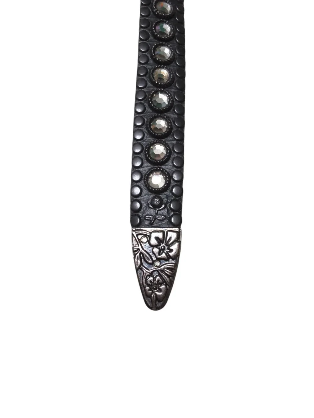 Kippys Y2K Floral Western Swarovski Studded Belt